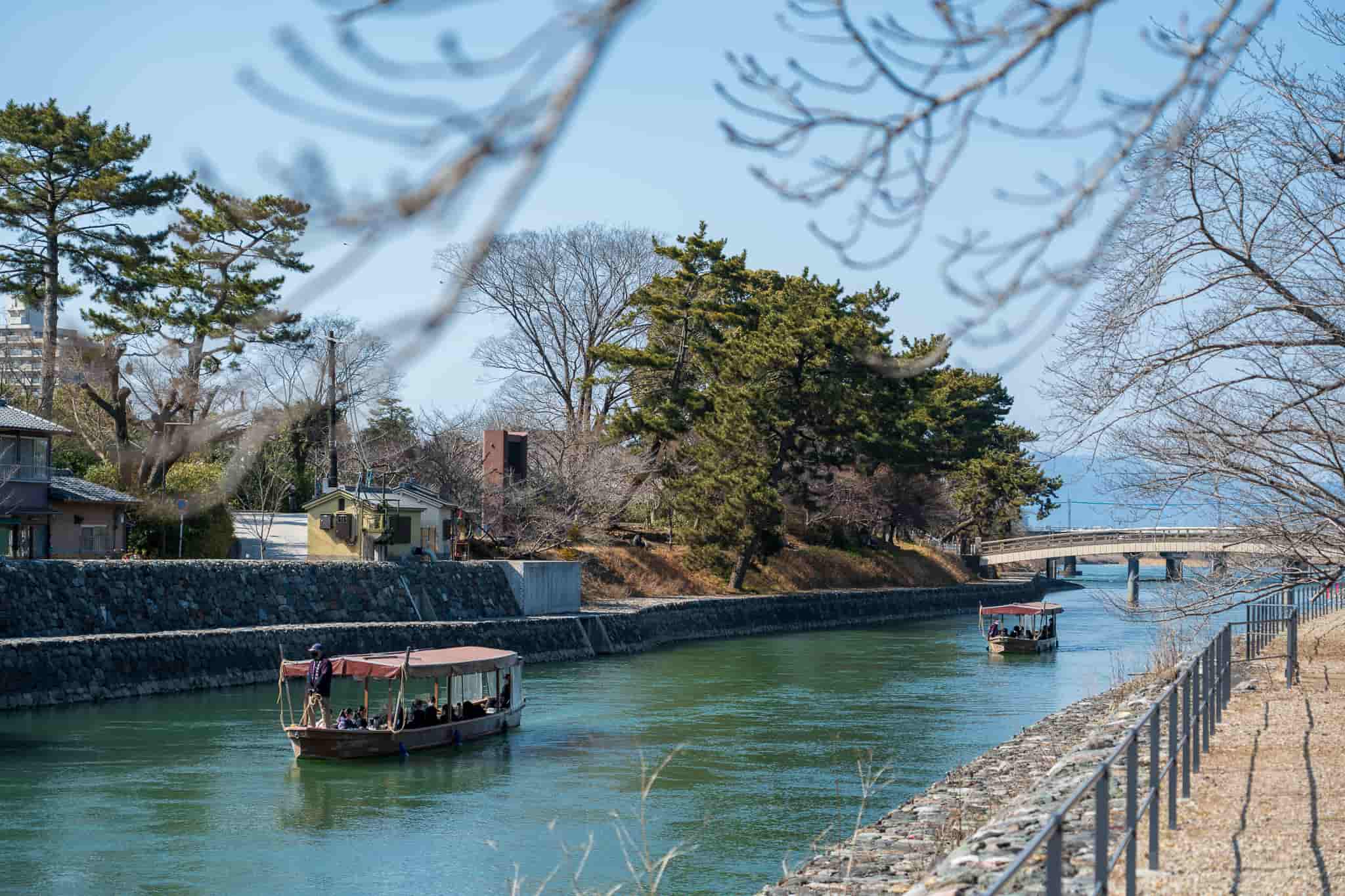 宇治市にある塔の島の風景